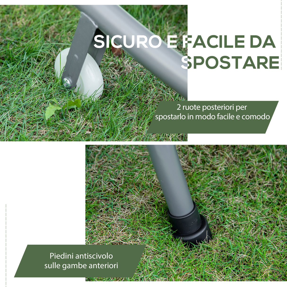 easycomfort easycomfort lettino sdraio prendisole matrimoniale con tettuccio regolabile crema ean 8054144131696