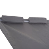 easycomfort easycomfort lettino sdraio prendisole matrimoniale con tettuccio regolabile grigio ean 8054144137810