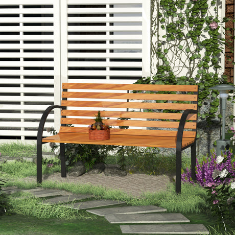 easycomfort easycomfort panca in legno 2 posti panchina da esterno giardino balcone ean 8054144130330