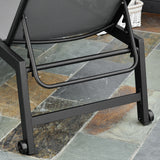 easycomfort offerta limitata lettino sdraio prendisole pieghevole con materassino in textilene colore grigio chiaro