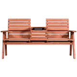 easycomfort easycomfort panchina da giardino in legno di abete 2 o 3 posti tavolino convertibile in seduta 160x70x85cm aosom italy ean 8055776911878