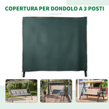 easycomfort easycomfort telo di copertura per dondolo in tessuto oxford impermeabile 177x114x152cm