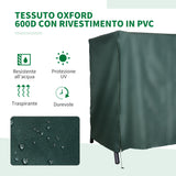 easycomfort easycomfort telo di copertura per dondolo in tessuto oxford impermeabile 177x114x152cm