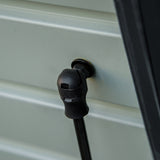 easycomfort easycomfort panca contenitore da esterno con chiave baule da giardino in acciaio 120x62x62cm grigio