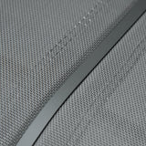 easycomfort easycomfort panchina a dondolo da giardino a 3 posti in metallo e tessuto a rete traspirante 151x75x85cm grigio