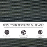 easycomfort easycomfort panchina a dondolo da giardino 3 posti in metallo e tessuto traspirante ean 8054144134567