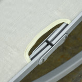 easycomfort easycomfort set 2 sdraio da giardino pieghevoli lettino prendisole in alluminio e texteline beige 61x165x63cm ean 8055776911137