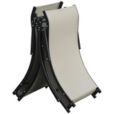 easycomfort easycomfort set 2 sdraio da giardino pieghevoli lettino prendisole in alluminio e textilene 61x165x63cm