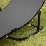 easycomfort easycomfort set 2 sdraio da giardino pieghevoli lettino prendisole in alluminio e textilene 61x165x63cm