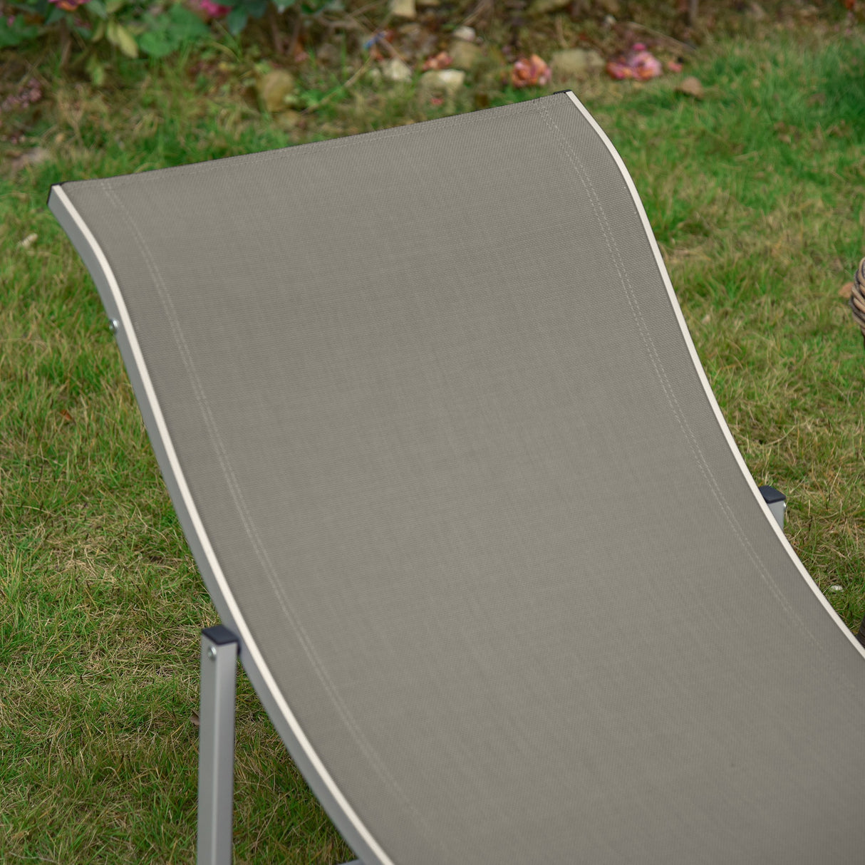 easycomfort easycomfort set 2 sdraio da giardino pieghevoli lettino prendisole in alluminio e textilene 61x165x63cm