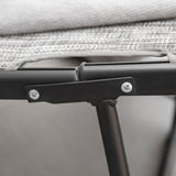 easycomfort easycomfort lettino prendisole pieghevole ergonomico da esterno in metallo e tessuto a rete 170x62x68cm grigio