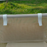 easycomfort easycomfort set 2 lettini prendisole pieghevoli con schienale reclinabile a 4 livelli metallo e tessuto a rete beige