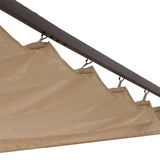 easycomfort easycomfort gazebo pergola da giardino parasole retraibile cornice nera tendale beige 350 x 350 x 230cm ean 8055776912202