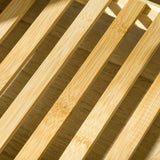 easycomfort easycomfort appendiabiti da terra in legno di bambu attaccapanni con mensole laterali per ingresso e camera da letto 90x30x155cm