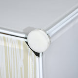 easycomfort easycomfort mobile scarpiera modulare salvaspazio 6 cubi 45x35x17cm in plastica pp e acciaio 45x36 5x108cm bianco