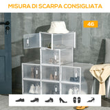 easycomfort easycomfort mobile scarpiera modulare salvaspazio 8 cubi 28x36x21 cm in plastica pp bianco