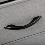 easycomfort easycomfort cassettiera 8 cassetti in tessuto rimovibili in legno e acciaio stile industriale 45x30x116cm