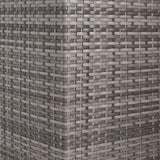 easycomfort easycomfort salotto da giardino con 2 divani e tavolo in pe rattan grigio