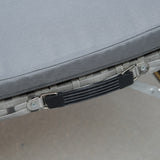 easycomfort easycomfort lettini prendisole richiudibili con cuscini rimovibili e tavolino pieghevole set 3 pz in rattan grigio