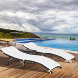 easycomfort easycomfort set 2 sdraio lettino e tavolino in pe rattan con cuscini rimovibili marrone crema ean 8055776911977