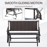 easycomfort easycomfort panchina a dondolo da giardino 2 posti in rattan con tasche laterali ean 8055776914046