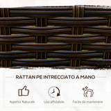 easycomfort easycomfort orto rialzato a 3 livelli in rattan sintetico senza fondo per piante e verdure 120x120x40cm grigio