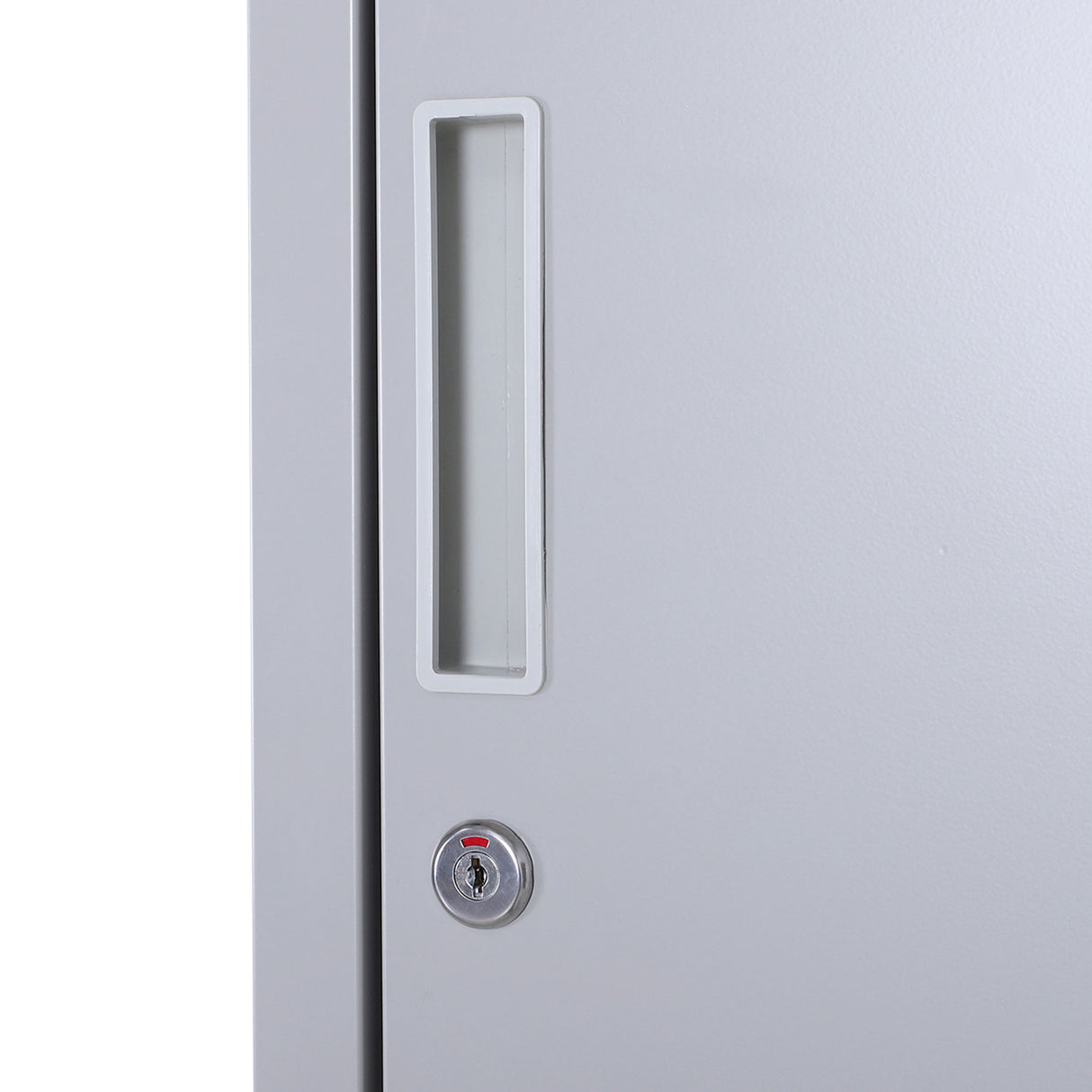 easycomfort easycomfort armadietto guardaroba in acciaio 4 ripiani 2 porte con chiusura di sicurezza grigio 38x46x180cm ean 8054111847179