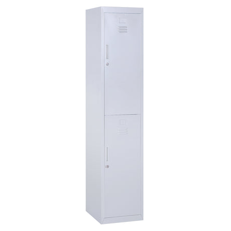 easycomfort easycomfort armadietto guardaroba in acciaio 4 ripiani 2 porte con chiusura di sicurezza grigio 38x46x180cm ean 8054111847179