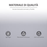 easycomfort easycomfort armadietto portadocumenti con chiusura di sicurezza in acciaio grigio 80x40x92.5cm ean 8054111848473