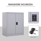 easycomfort easycomfort armadietto portadocumenti con chiusura di sicurezza in acciaio grigio 80x40x92.5cm ean 8054111848473
