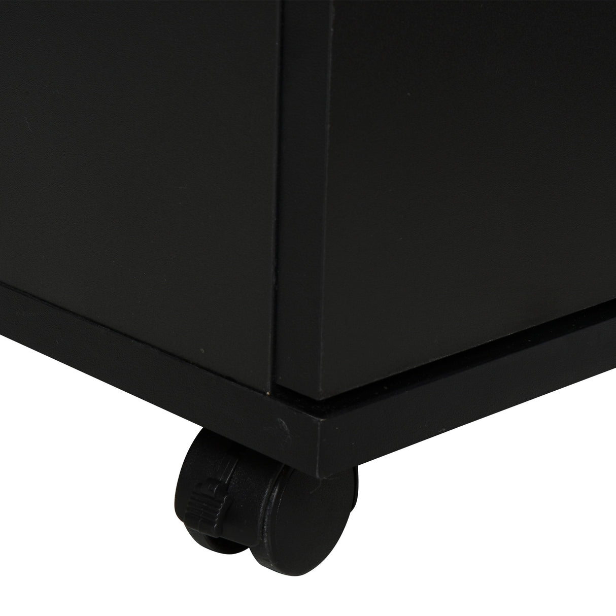 easycomfort easycomfort armadietto portastampante per lufficio con ruote a 360 in legno nero ean 8054111848787