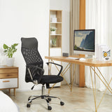 easycomfort easycomfort sedia ergonomica da ufficio girevole e dondolo con ruote altezza regolabile e schienale a rete nero