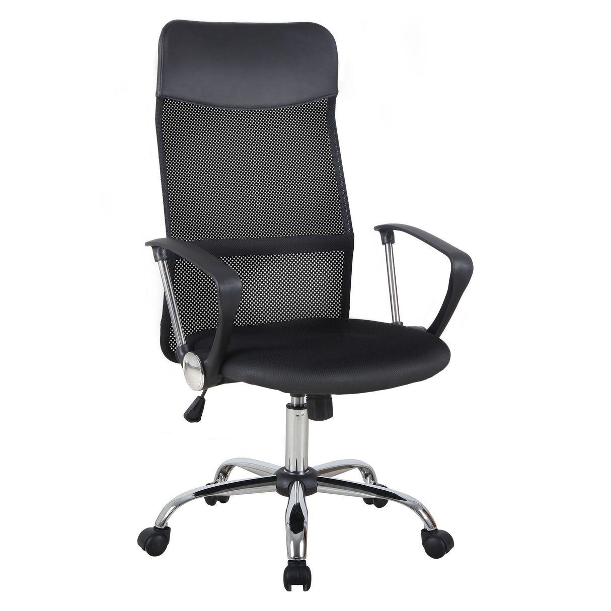 easycomfort easycomfort sedia ergonomica da ufficio girevole e dondolo con ruote altezza regolabile e schienale a rete nero