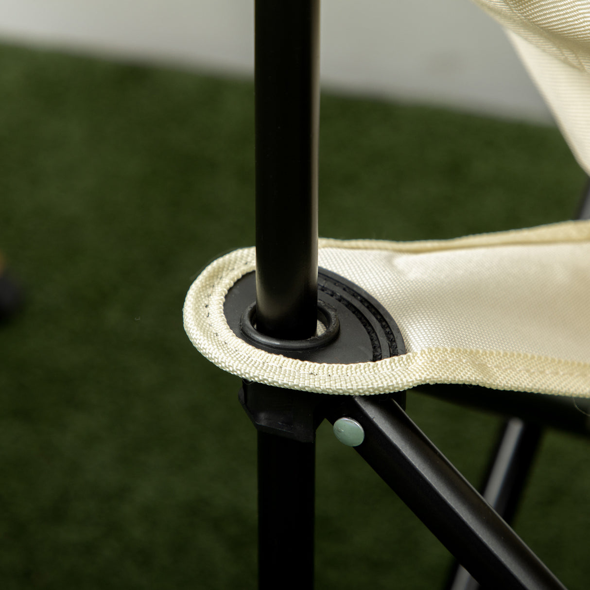 easycomfort easycomfort sedia da campeggio pieghevole in tessuto oxford con tasca laterale e borsa da trasporto 61x54x66 cm