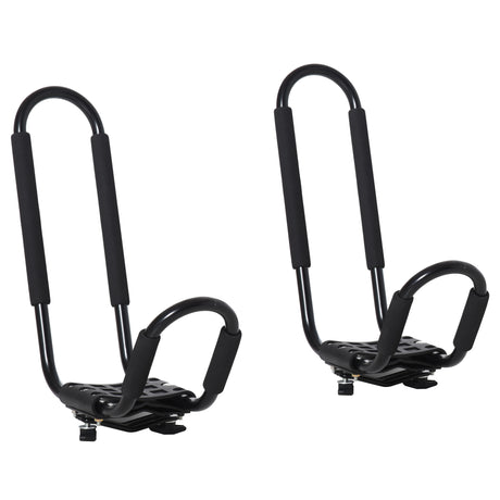easycomfort easycomfort set 2 staffe porta kayak con attacco universale per portapacchi adatte per canoe e paddleboard nero 46x16.5x47cm ean 8054111849852