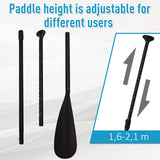 easycomfort easycomfort tavola gonfiabile sup stand up paddle con pagaia regolabile blu 305x76x10cm ean 8055776916408