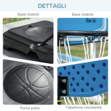 easycomfort easycomfort canestro basket con altezza regolabile 195 245cm base con ruote e tabellone blu