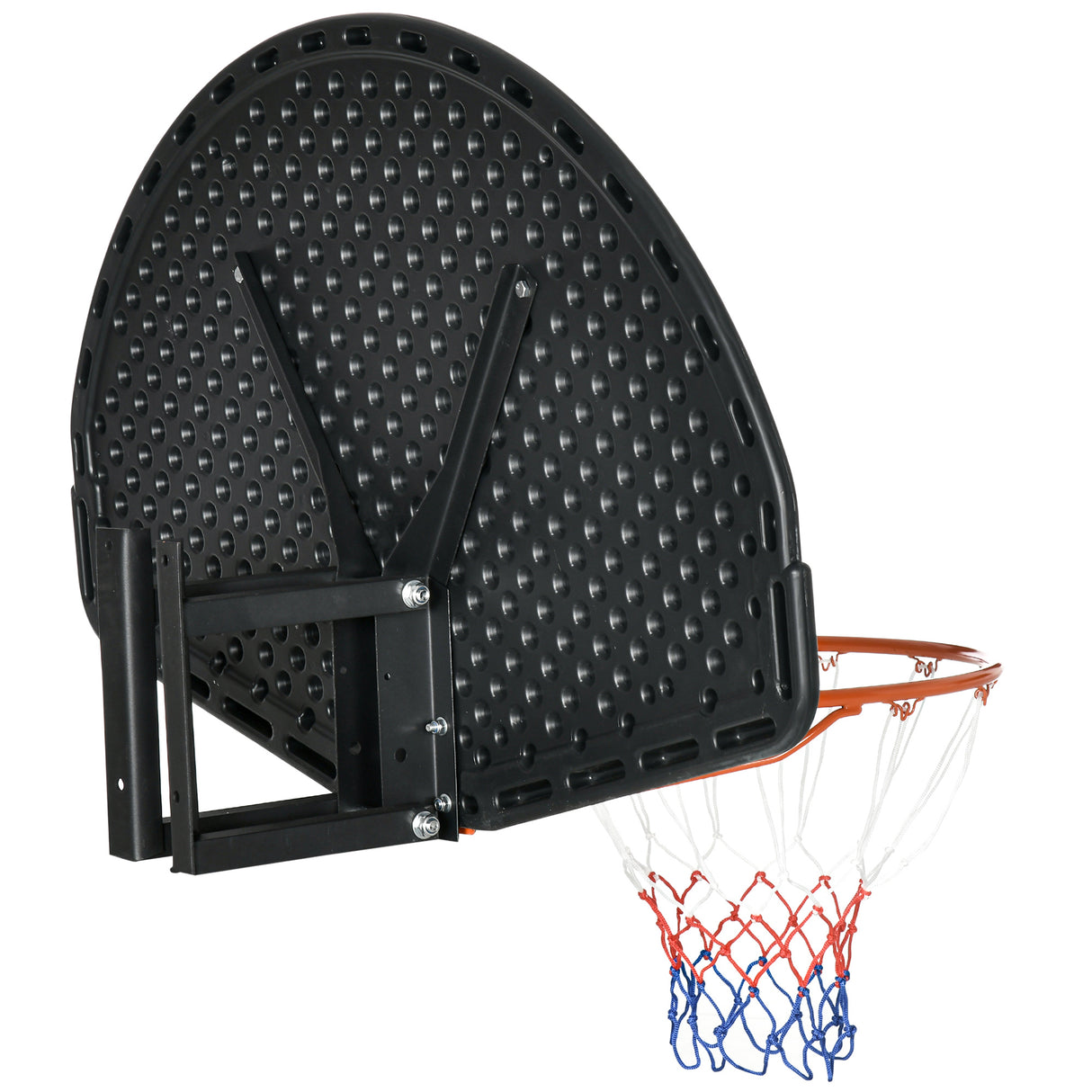 easycomfort easycomfort canestro basket per bambini e adulti da indoor e outdoor in acciaio e pe 110x90x70 cm nero e giallo