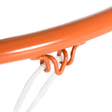 easycomfort easycomfort canestro basket per bambini e adulti da indoor e outdoor in acciaio e pe 110x90x70 cm nero e giallo