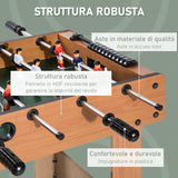 easycomfort easycomfort calcio balilla professionale in legno mdf 87x43x78cm