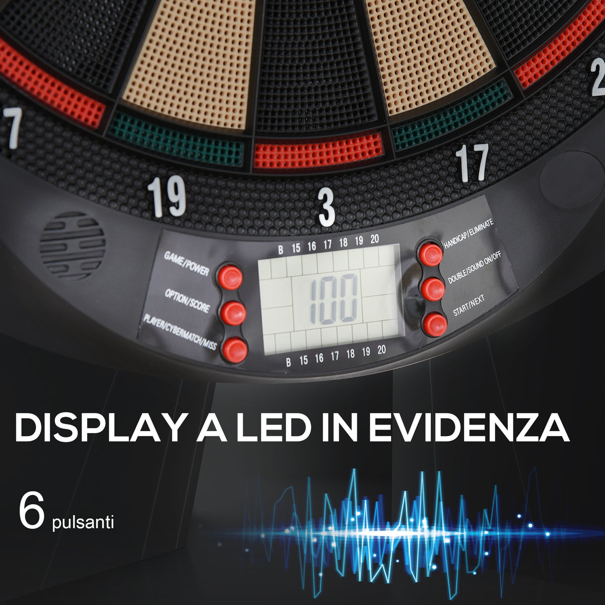 easycomfort easycomfort bersaglio a freccette elettronico in pp con 6 freccette e tabellone segna punti 44x39 5x 2 2cm nero