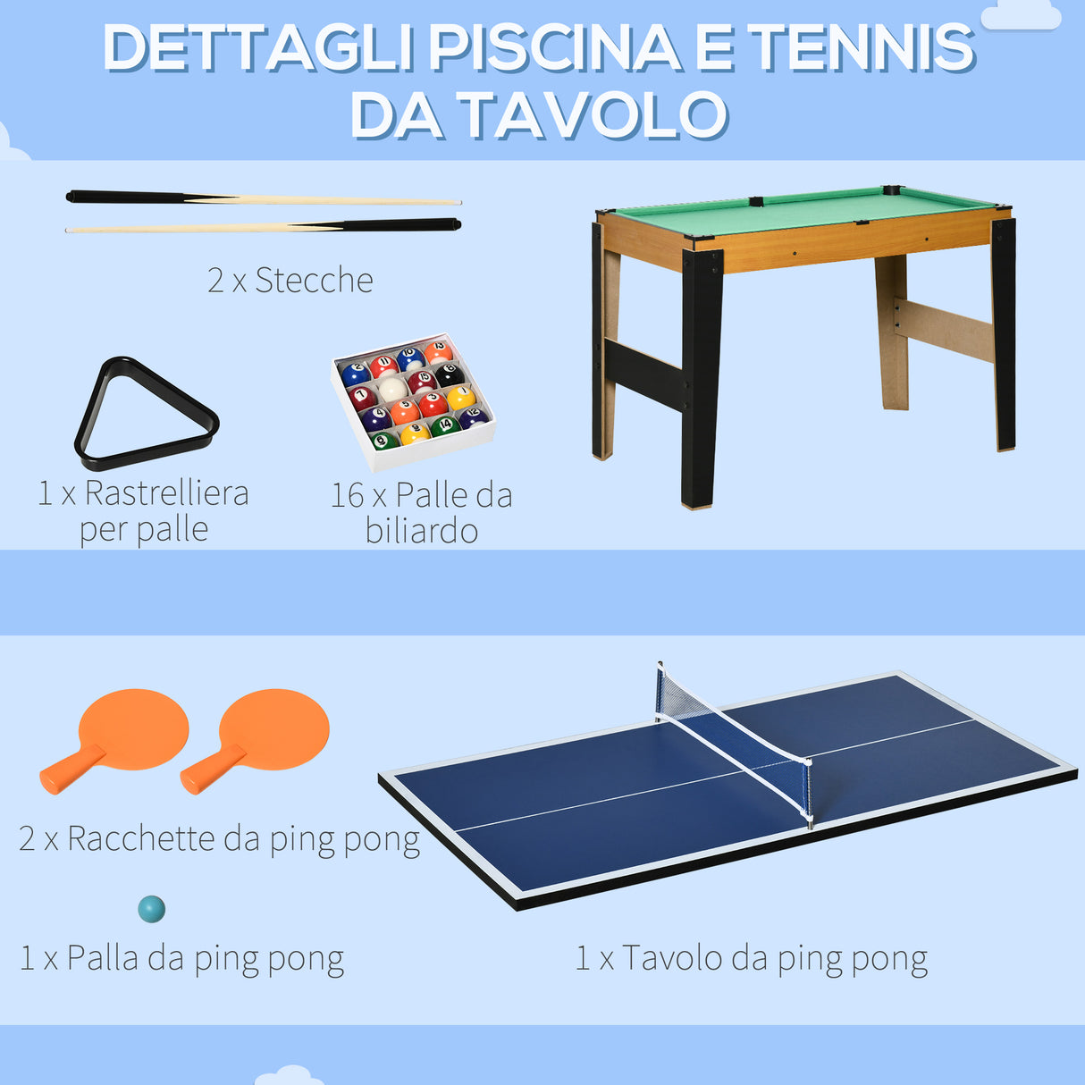 easycomfort easycomfort tavolo multigioco 4 in 1 con calcio balilla biliardo ping pong e hockey da tavolo 107x61x84 5cm