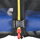 easycomfort easycomfort tappeto elastico per bambini e adulti con rete e bordo imbottito giochi da giardino e casa 244x240cm blu e nero ean 8054144139517