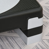 easycomfort easycomfort stepper da aerobica regolabile in altezza 10 15 20 cm antiscivolo nero e grigio