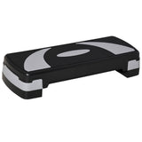 easycomfort easycomfort stepper da aerobica regolabile in altezza 10 15 20 cm antiscivolo nero e grigio