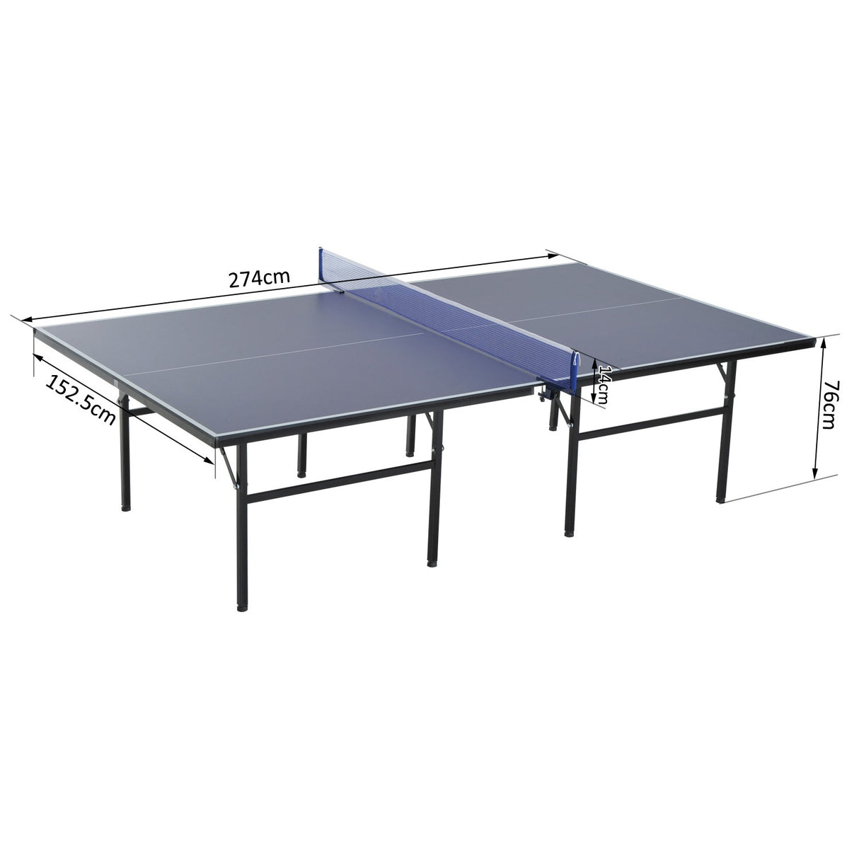 easycomfort easycomfort tavolo ping pong pieghevole in legno mdf e acciaio 152.5x274x76cm ean 8054144133720