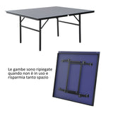 easycomfort easycomfort tavolo ping pong pieghevole in legno mdf e acciaio 152.5x274x76cm ean 8054144133720