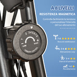 easycomfort easycomfort cyclette pieghevole 2 in 1 resistenza magnetica regolabile 8 livelli nero ean 8055776912271