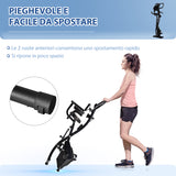 easycomfort easycomfort cyclette pieghevole 2 in 1 resistenza magnetica regolabile 8 livelli nero ean 8055776912271