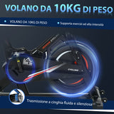 easycomfort easycomfort cyclette per allenamento cardio trainer con monitor lcd in acciaio nero ean 8055776913803
